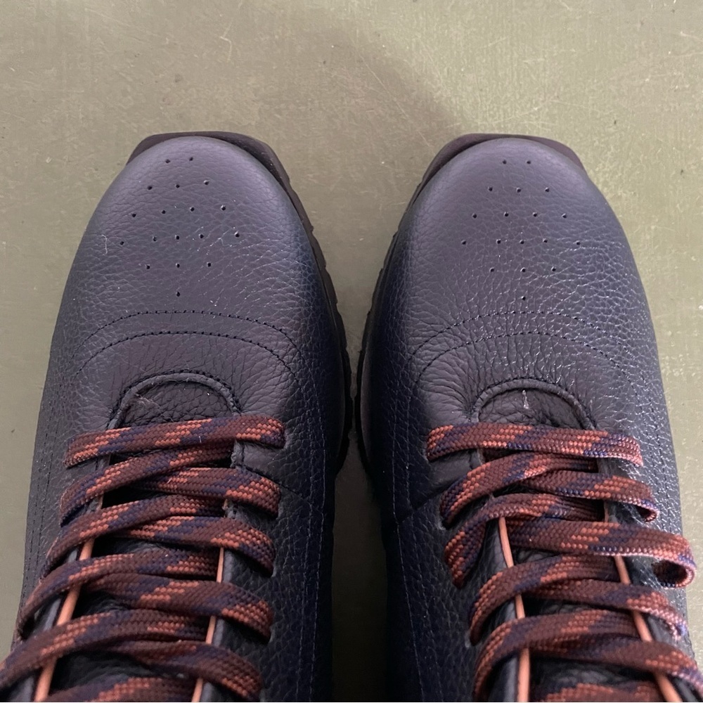 NWT Anthropologie/Naguisa LESTE Lug Sole Ankle Boots in Pebbled Navy *Spain* - Picture 2 of 14